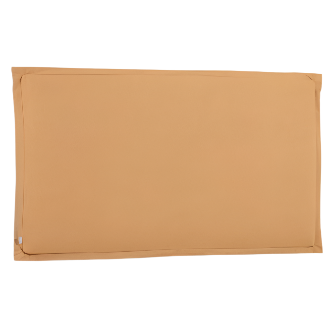 TANIT Headboard with mustard linen removable cover, for 200 cm beds