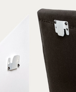 TANIT Uzglavlje s navlakom od senf lana koja se može skinuti, za krevete širine 200 cm