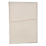 MAHA Bijela zidna ograda s horizontalnom linijom 52 x 72 cm