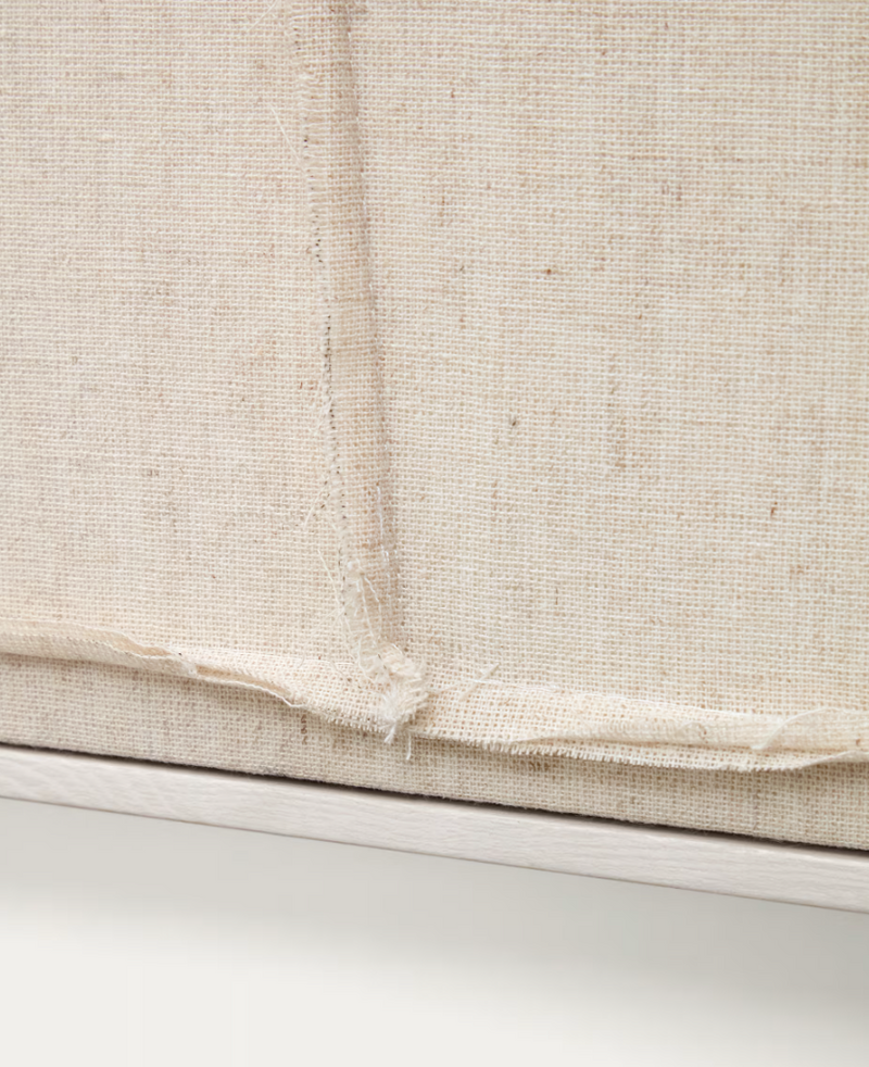 MAHA Bijela zidna ograda s horizontalnom linijom 52 x 72 cm