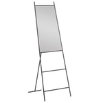 NORLAND Crno metalno ogledalo u punoj veličini 55 x 166 cm