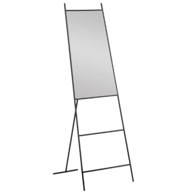 NORLAND Black metal full-length mirror 55 x 166 cm