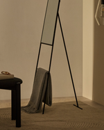 NORLAND Crno metalno ogledalo u punoj veličini 55 x 166 cm