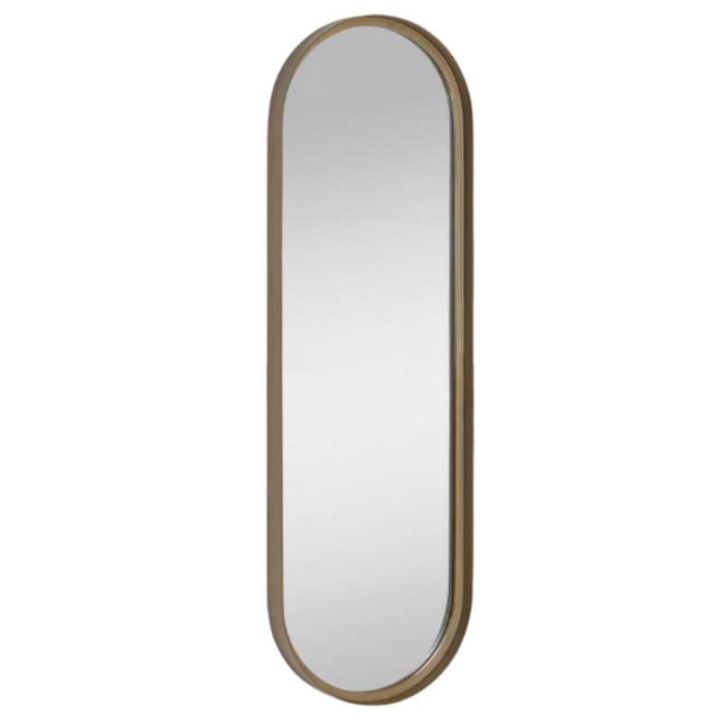 TIARE Gold metal wall mirror 31 x 101 cm
