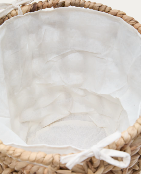 DILAM Set of 2 natural fibre baskets, Ø 30 cm / Ø 38 cm