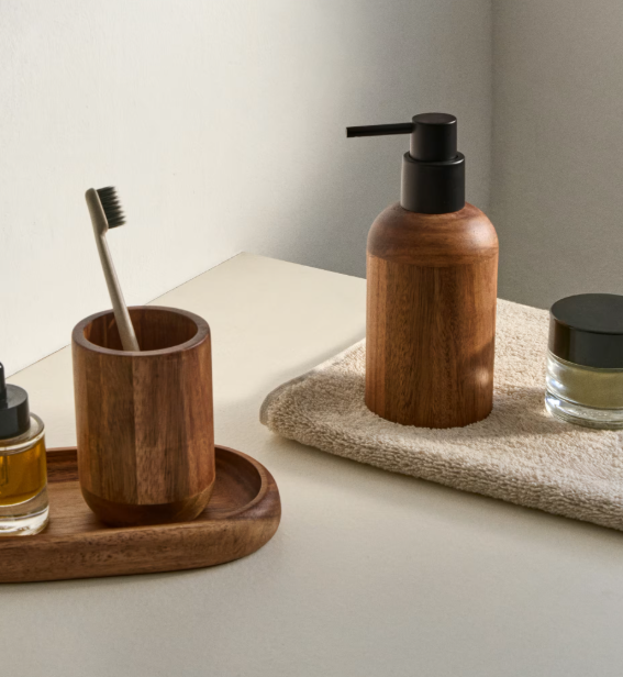 SENDA Acacia wood senda toothbrush holder