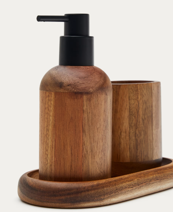 SENDA Acacia wood senda toothbrush holder