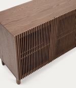 BEYLA  Sideboard in ash veneer and solid ash wood with walnut finish 181 x 71.5cm FSC 100%