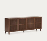 BEYLA  Sideboard in ash veneer and solid ash wood with walnut finish 181 x 71.5cm FSC 100%