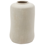 SERINA Papier mâché vase in white 34 cm