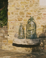 BRENNA Vase in 100% recycled transparent glass, 51 cm