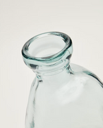 BRENNA Vase in 100% recycled transparent glass, 51 cm