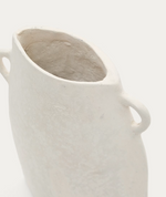 NETI Bijela, vaza od papier-mâchéa, 27 cm