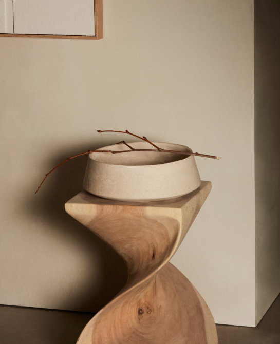 HAKON Pomoćni stolić od punog drva kišnog stabla, 30 x 30 cm