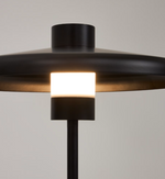 NUVIRA Stolna lampa od crnog satenskog metala