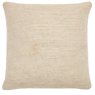 MACHIEL Cushion cover in beige and white viscose jaquard 50 x 50 cm