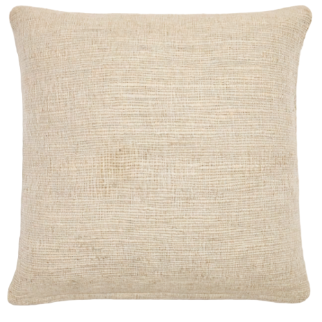 MACHIEL Cushion cover in beige and white viscose jaquard 50  x 50 cm