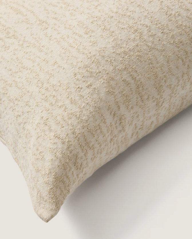 MELIEN Jastučnica od prirodnog točkastog žakarda 50 x 50 cm