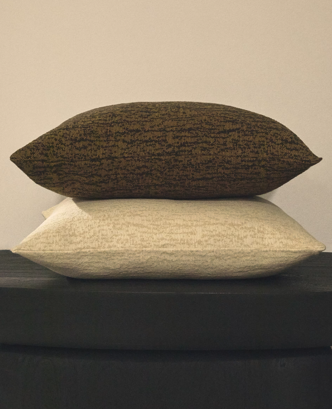 MELIEN Jastučnica od prirodnog točkastog žakarda 50 x 50 cm