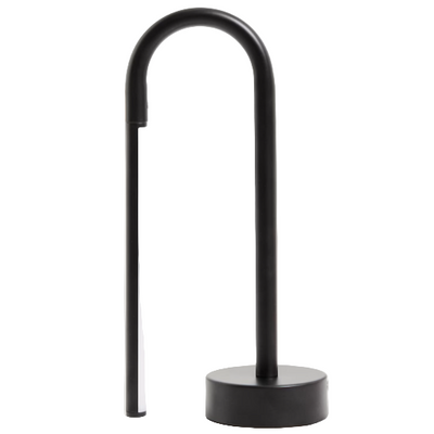 BOW Black metal portable table lamp