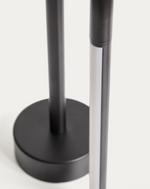 BOW Crna metalna prijenosna stolna lampa 