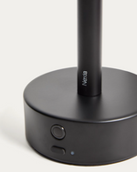 BOW Crna metalna prijenosna stolna lampa 