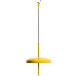 PORTE Yellow aluminium portable ceiling lamp Ø 16 cm
