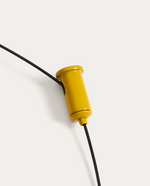 PORTE Žuta aluminijska prijenosna stropna svjetiljka Ø 16 cm