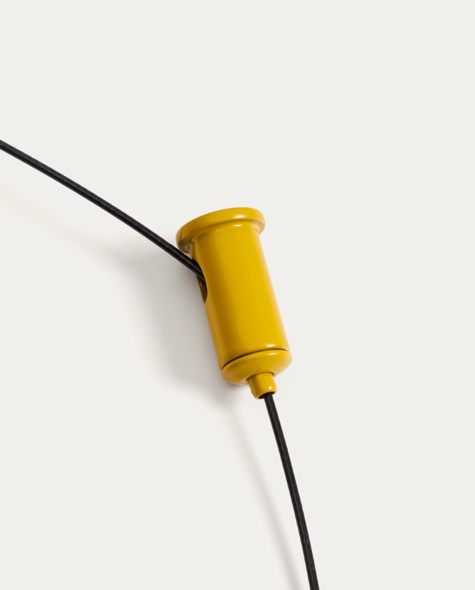 PORTE Žuta aluminijska prijenosna stropna svjetiljka Ø 16 cm