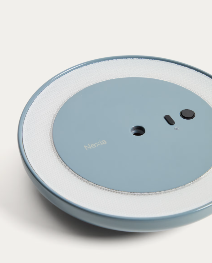 PORTE Blue aluminium portable ceiling lamp Ø 16 cm