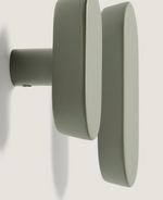 ARELY Set of 2 solid beech wood hangers with light green lacquer finish 6.5 cm/10 cm