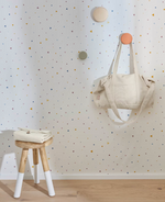 NADUA Set od 3 vješalice od punog drva s prirodnom, narančastom, bež bukovom završnom obradom