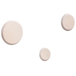 NADUA Set od 3 vješalice od punog drva s prirodnom završnom obradom bukve