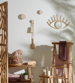 NADUA Set od 3 vješalice od punog drva s prirodnom završnom obradom bukve