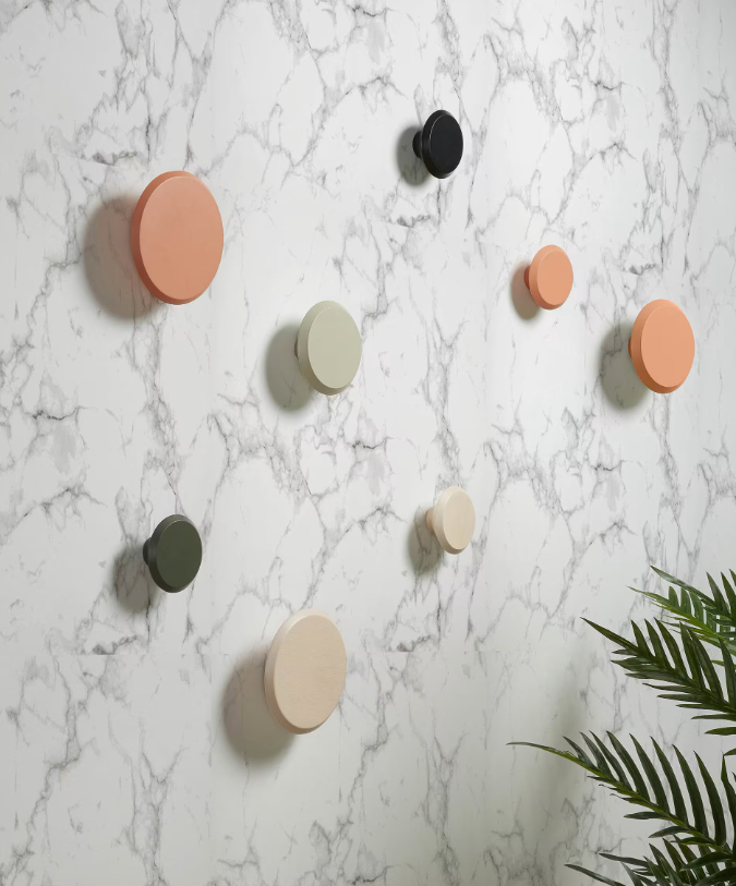 NADUA Set od 3 vješalice od punog drva s prirodnom završnom obradom bukve