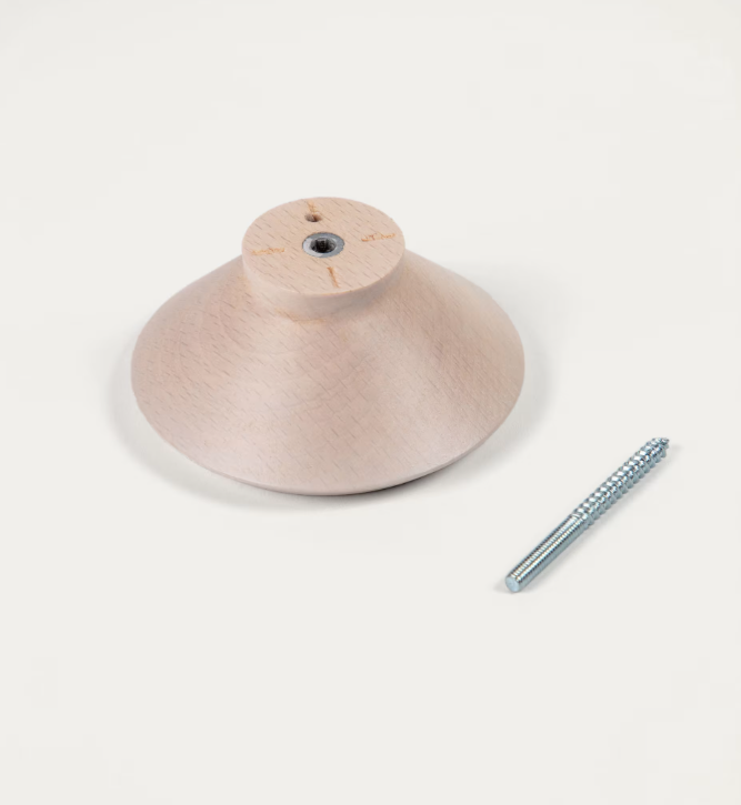 NADUA Set od 3 vješalice od punog drva s prirodnom završnom obradom bukve