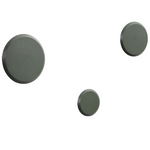 NADUA Set od 3 vješalice od punog drva sa zelenom bukovom završnom obradom