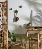 NADUA Set od 3 vješalice od punog drva sa zelenom bukovom završnom obradom