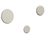 NADUA Set od 3 vješalice od punog drva s bež bukovim završnim slojem