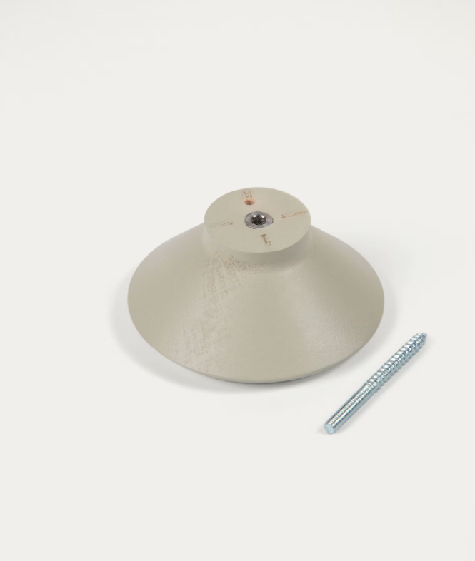 NADUA Set od 3 vješalice od punog drva s bež bukovim završnim slojem