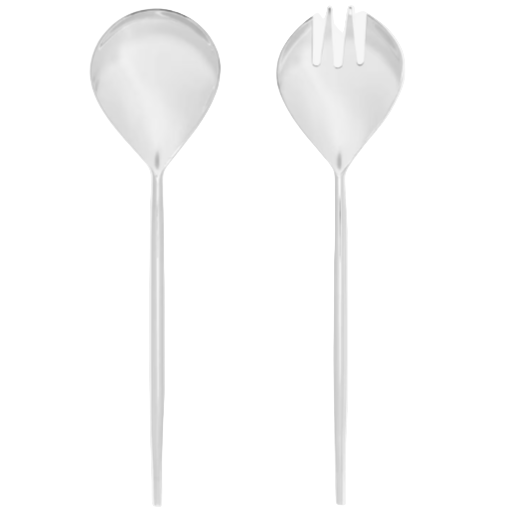 CRISPS 2-piece cutlery set for salad silver
