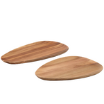 NUKHA Set of 2 serving boards in FSC 100% acacia wood