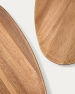 NUKHA Set of 2 serving boards in FSC 100% acacia wood