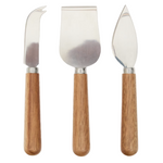 NUKHA Cheese cutlery set of 3 in FSC 100% acacia wood