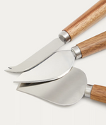 NUKHA Cheese cutlery set of 3 in FSC 100% acacia wood