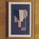 VELUNI multicoloured recycled paper picture 60 x 90cm