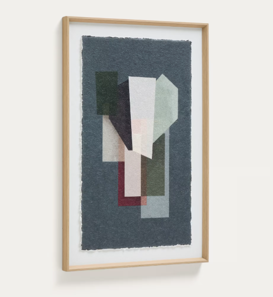 VELUNI multicoloured recycled paper picture 60 x 90cm