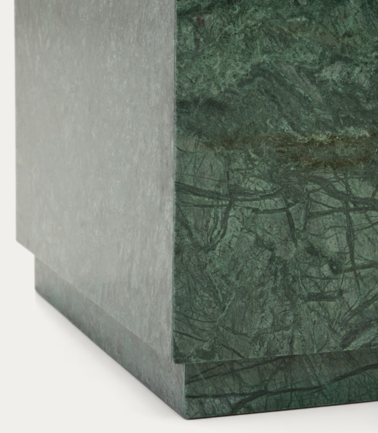 SOREIN Pomoćni stolić od zelenog mramora 50 x 50 cm