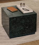 SOREIN Pomoćni stolić od zelenog mramora 50 x 50 cm