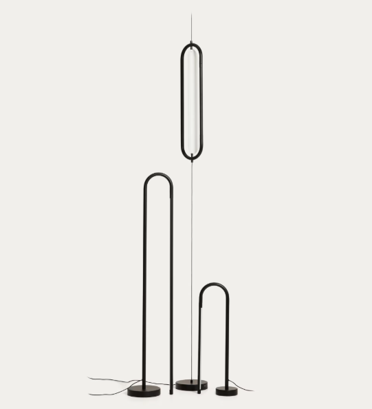 BOW black aluminium ceiling lamp Ø 16 cm